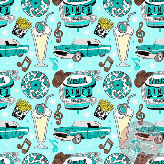 Cowgirl Diner Seamless File