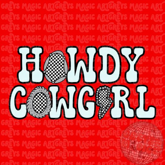 Howdy Cowgirl PNG