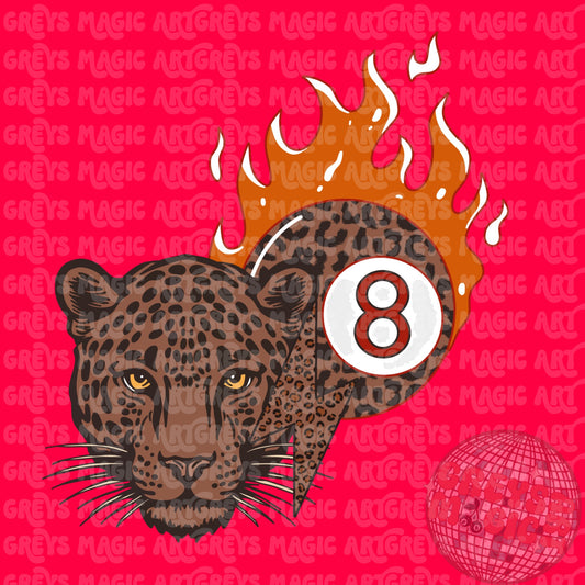 Cheetah 8Ball PNG