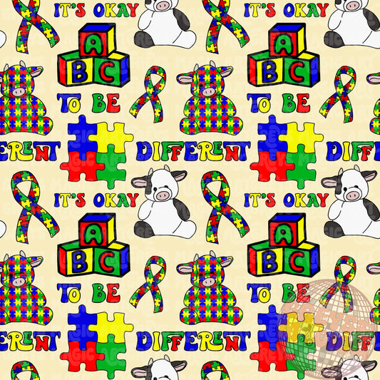 Puzzle Piece Autism Seamless File