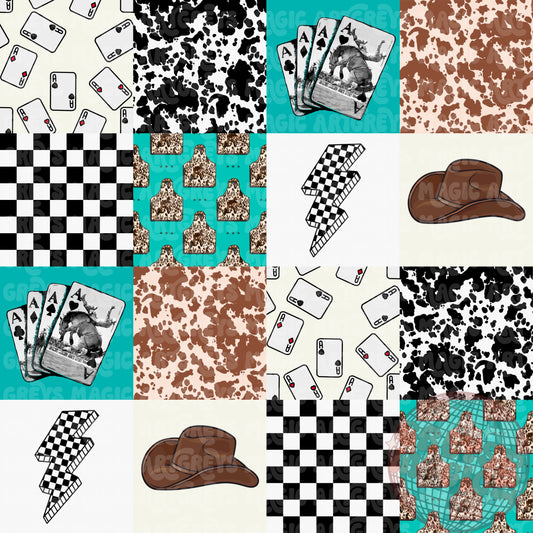 Everything Cowboy Checkmate Seamless File