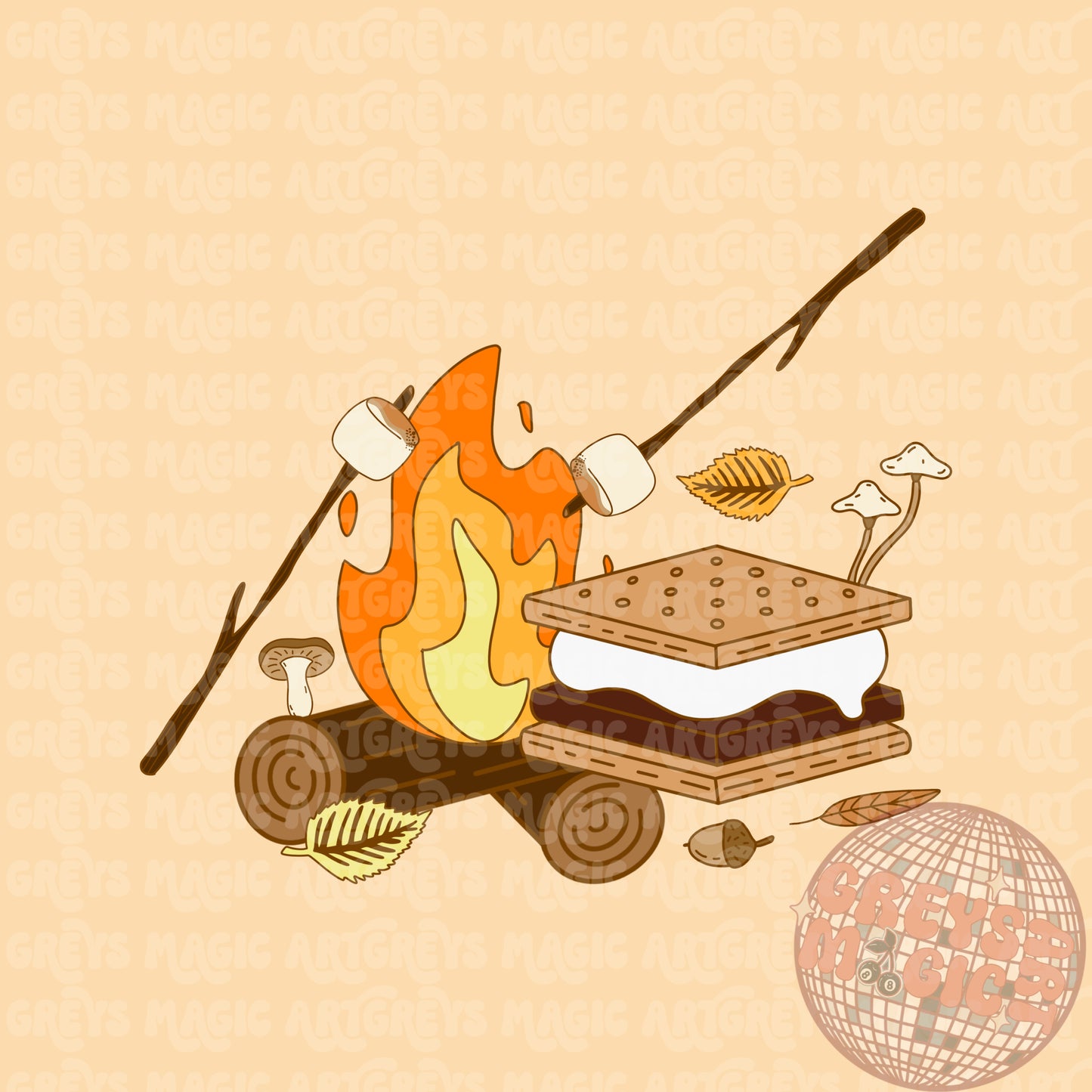 Roasting S’mores PNG