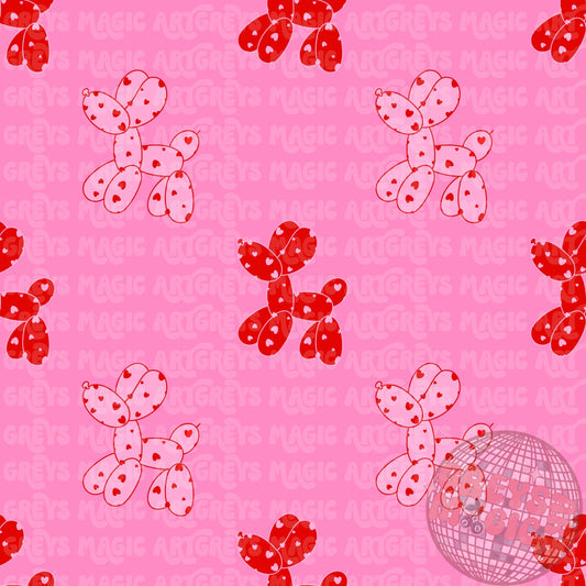 Pink Balloon Dogs Seamless File
