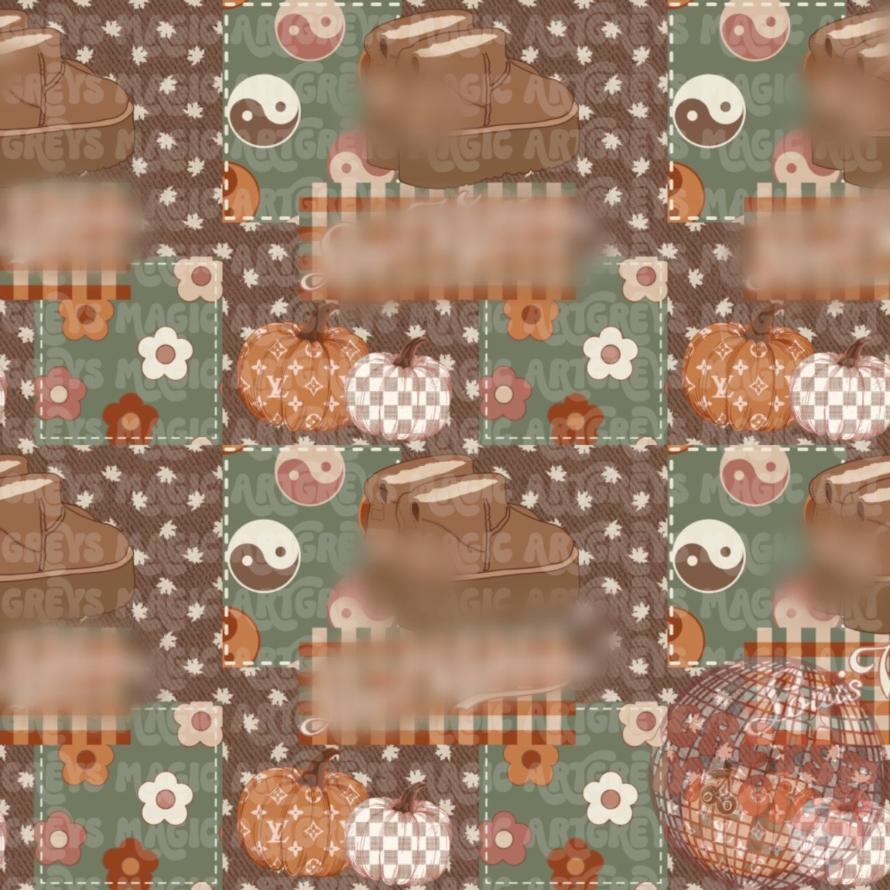 Boujee Fall Patchwork Seamless File