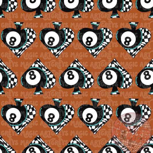 Brown Spades 8Ball Seamless File