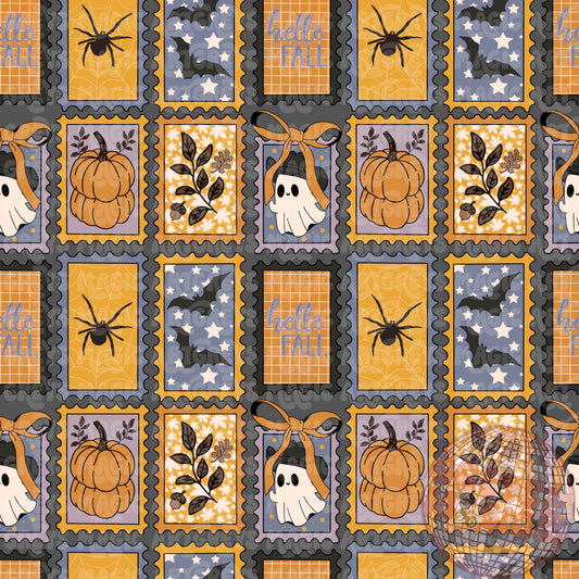 Hello Fall Stamps Seamless File