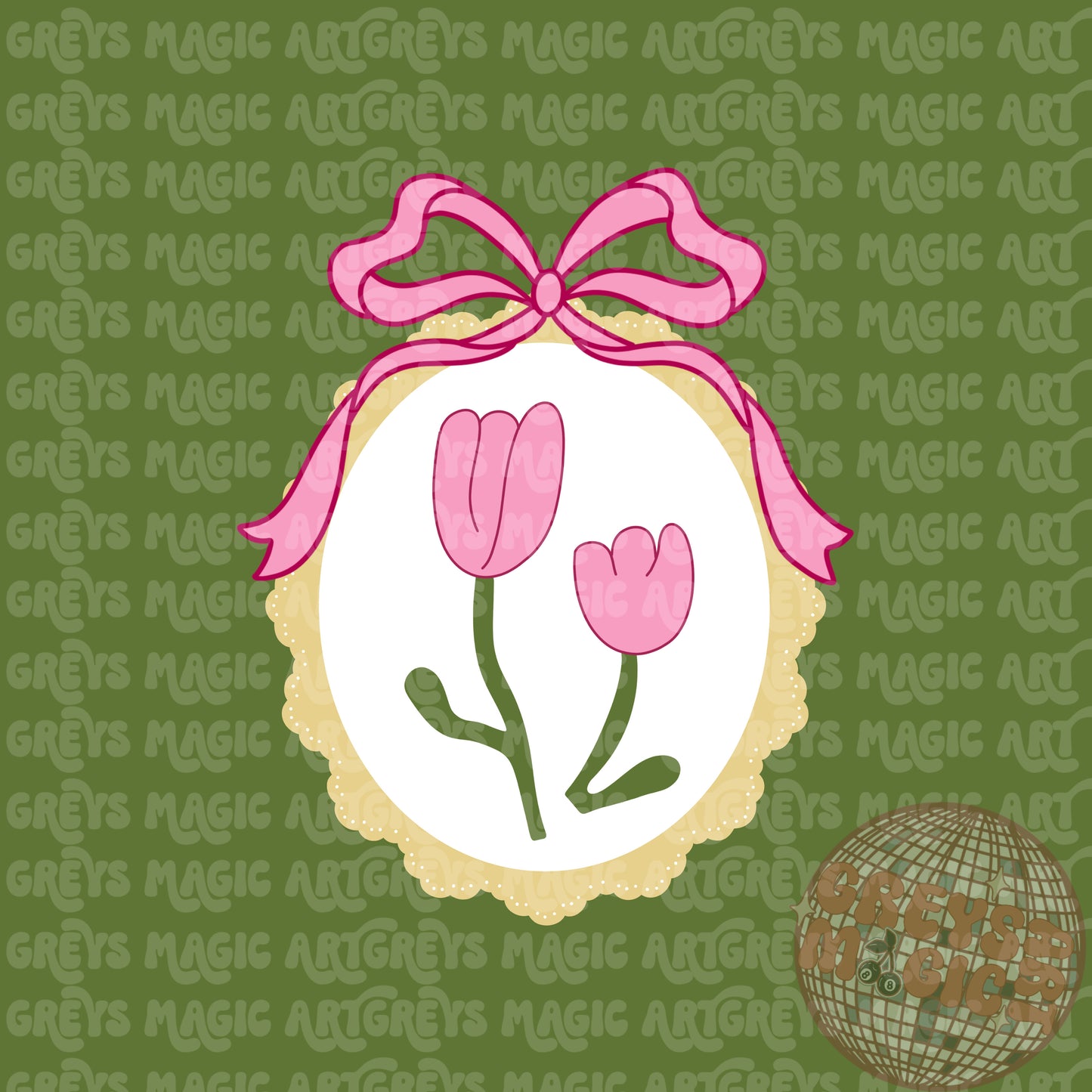 Tulips Picture Frame PNG