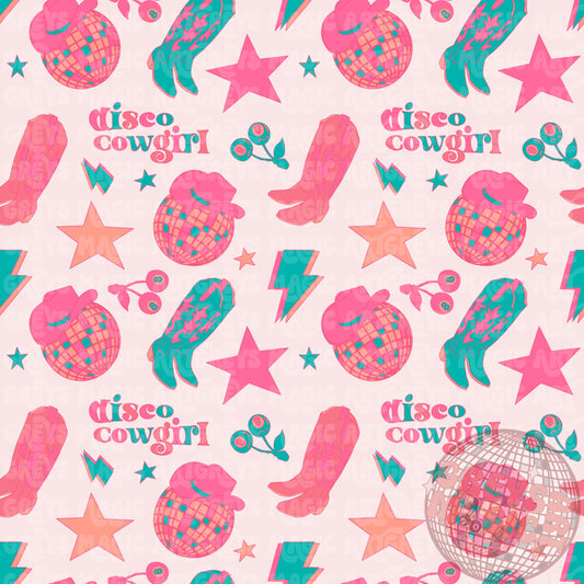 Disco Cowgirl Seamless File