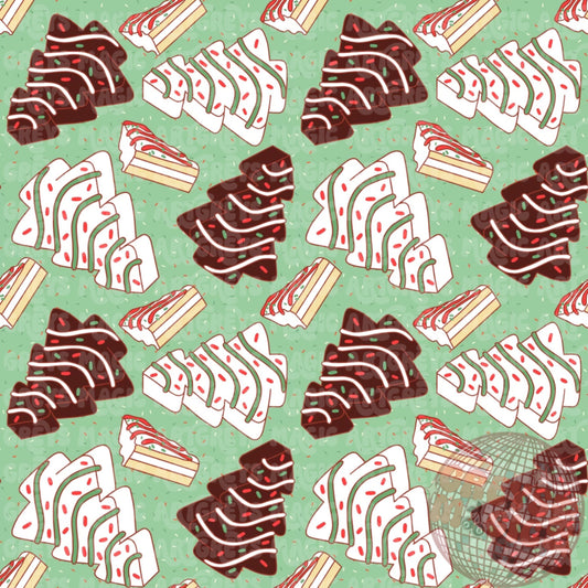 Christmas Tree Cakes Seamless File