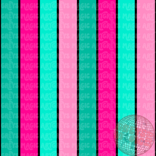 Pink And Turquoise Stripes Seamless File
