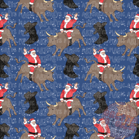 Merry Buckin Christmas Seamless File