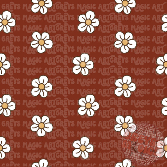 White Flower Cottagecore Seamless File