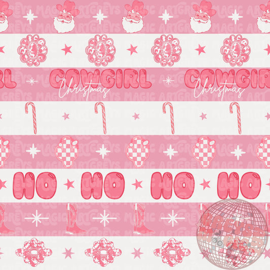 Cowgirl Christmas Seamless File