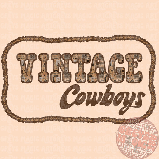 Vintage Cowboys PNG