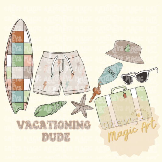 Vacationing Dude PNG