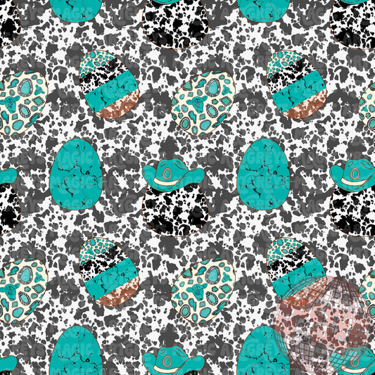 Girl Western Easter Egg Seamless File