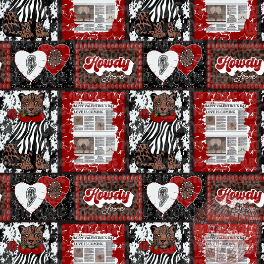 Howdy Love Patchwork Seamless File