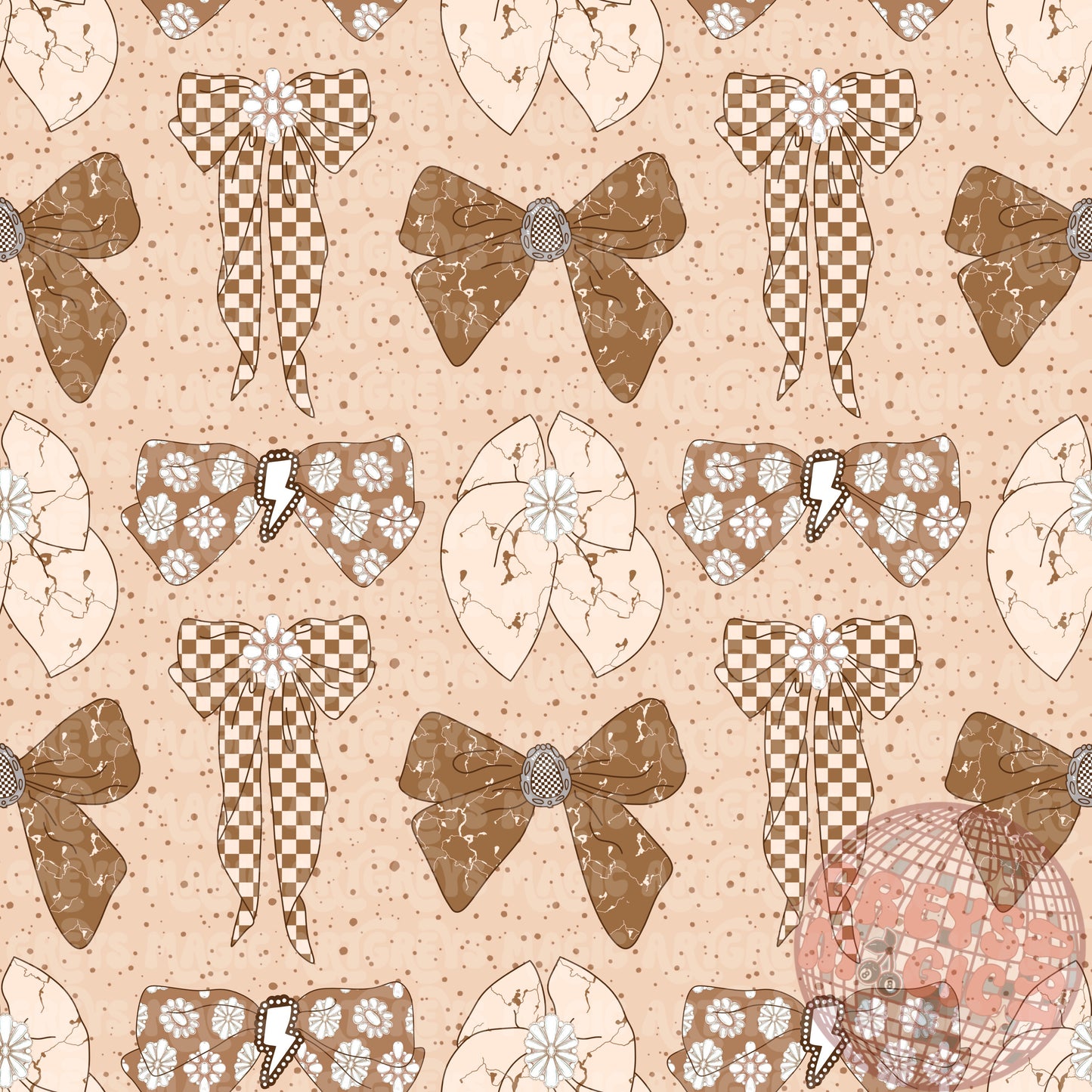 Fall Western Coquette Bows Seamless File
