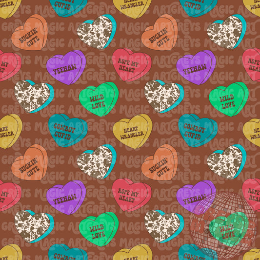 Western Vday Hearts Seamless File