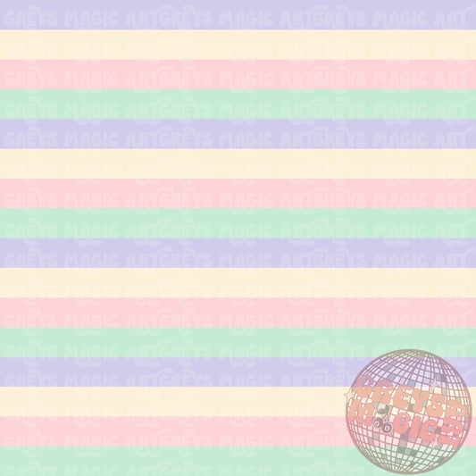Easter Pastel Striped Coord Seamless File