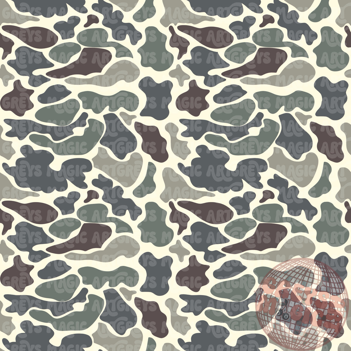 Mallard Ducks Camo Coord Seamless File