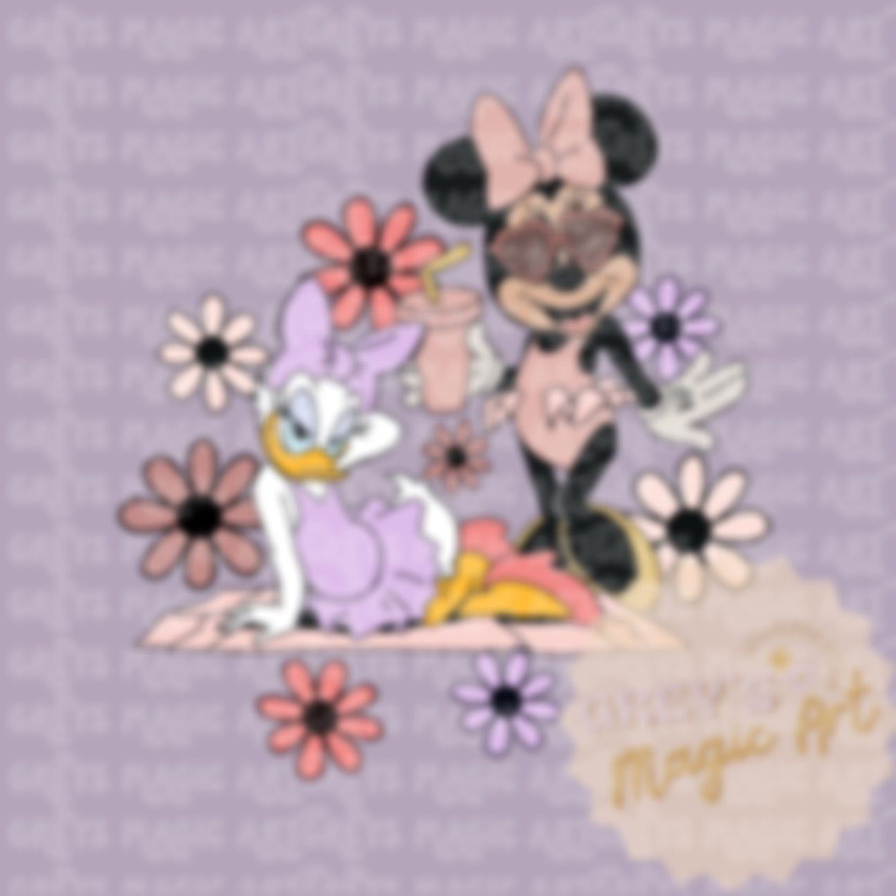 Girl Mouse & Duck PNG