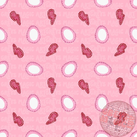 Valentines Day Western Conchos Seamless File