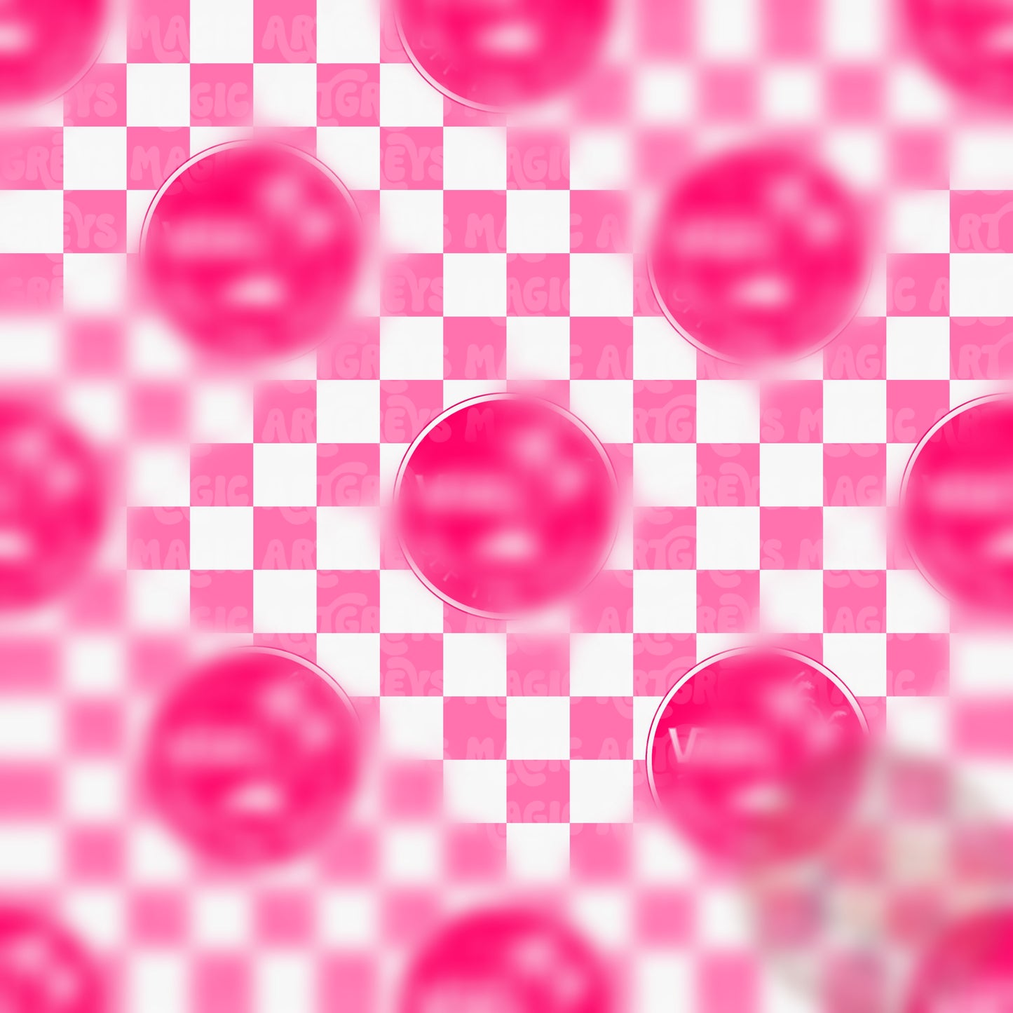 Off The Wall Pink Checkered Seamless File