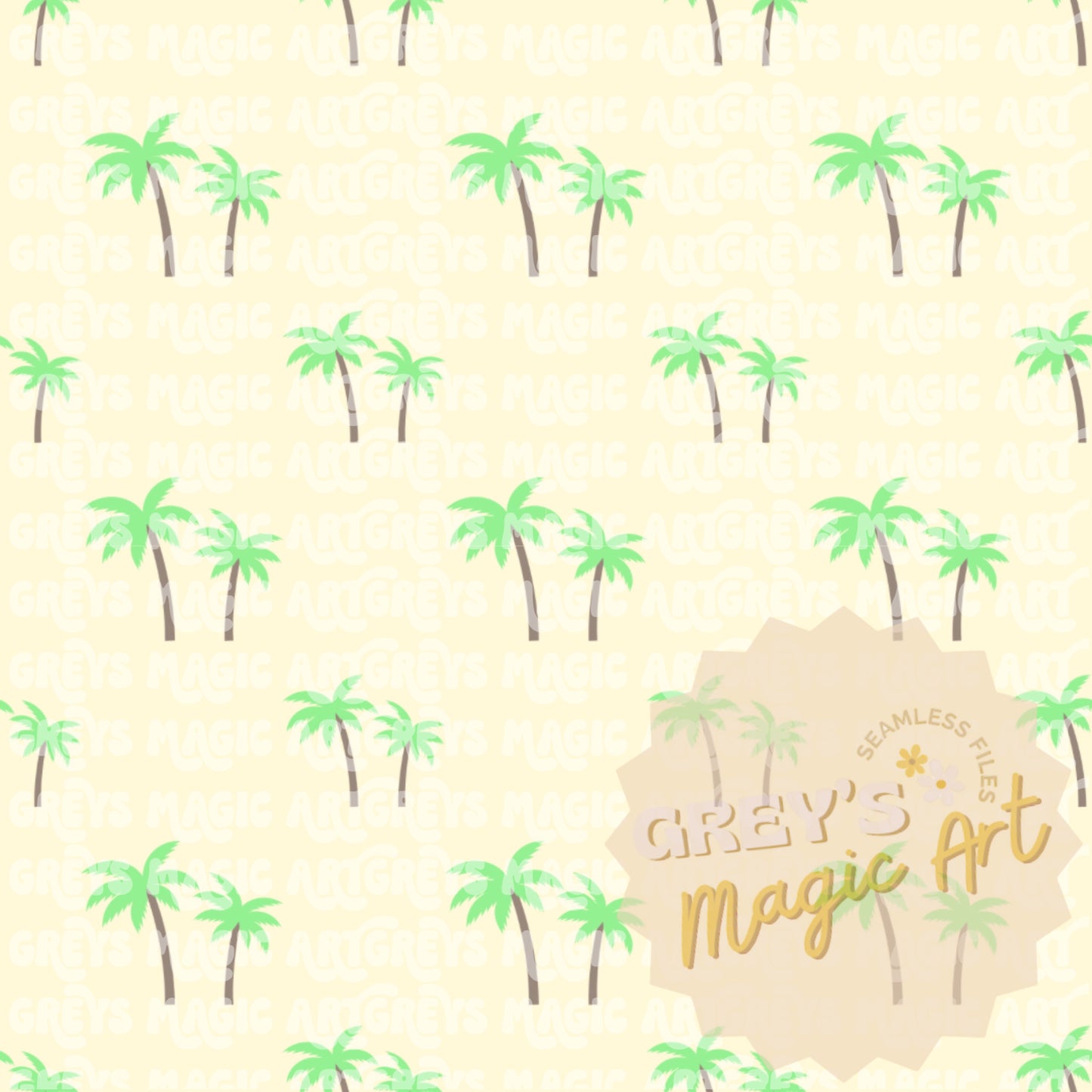 Palm Tree Coordinating Seamless File