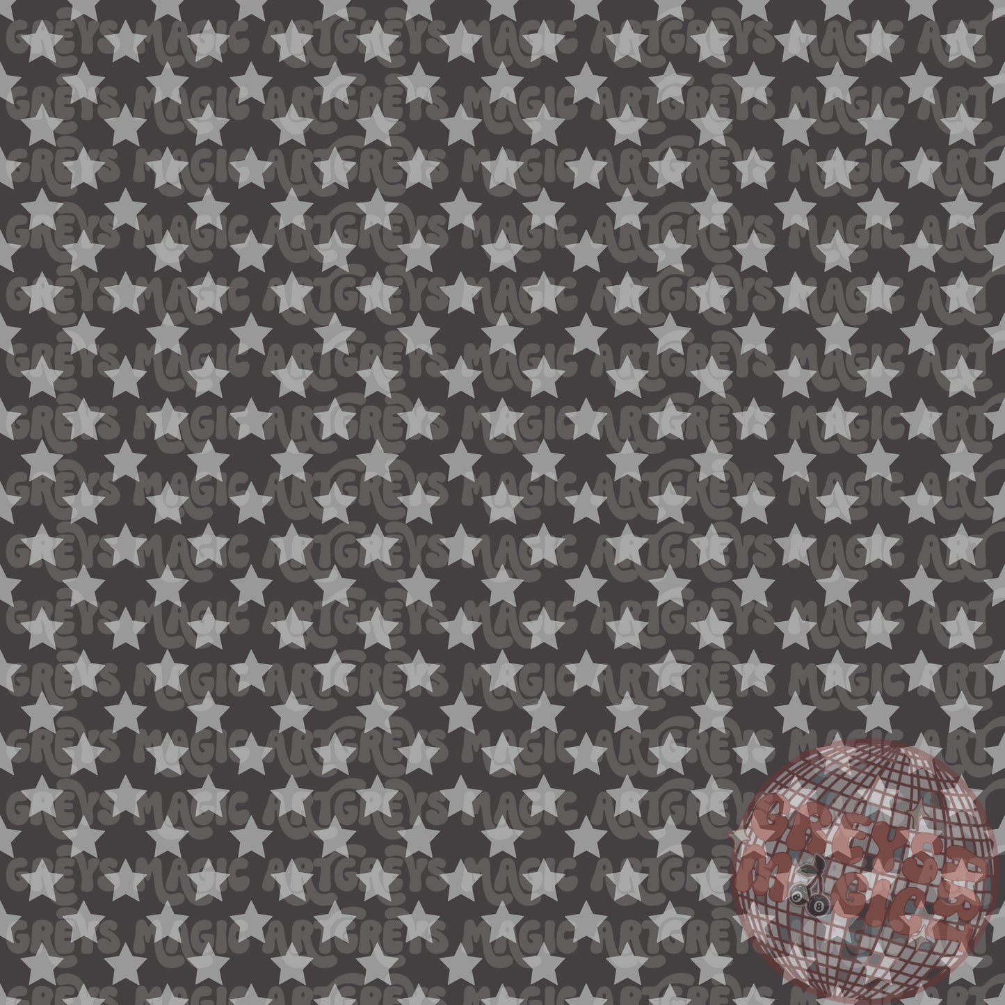 Gray Stars Coord Seamless File