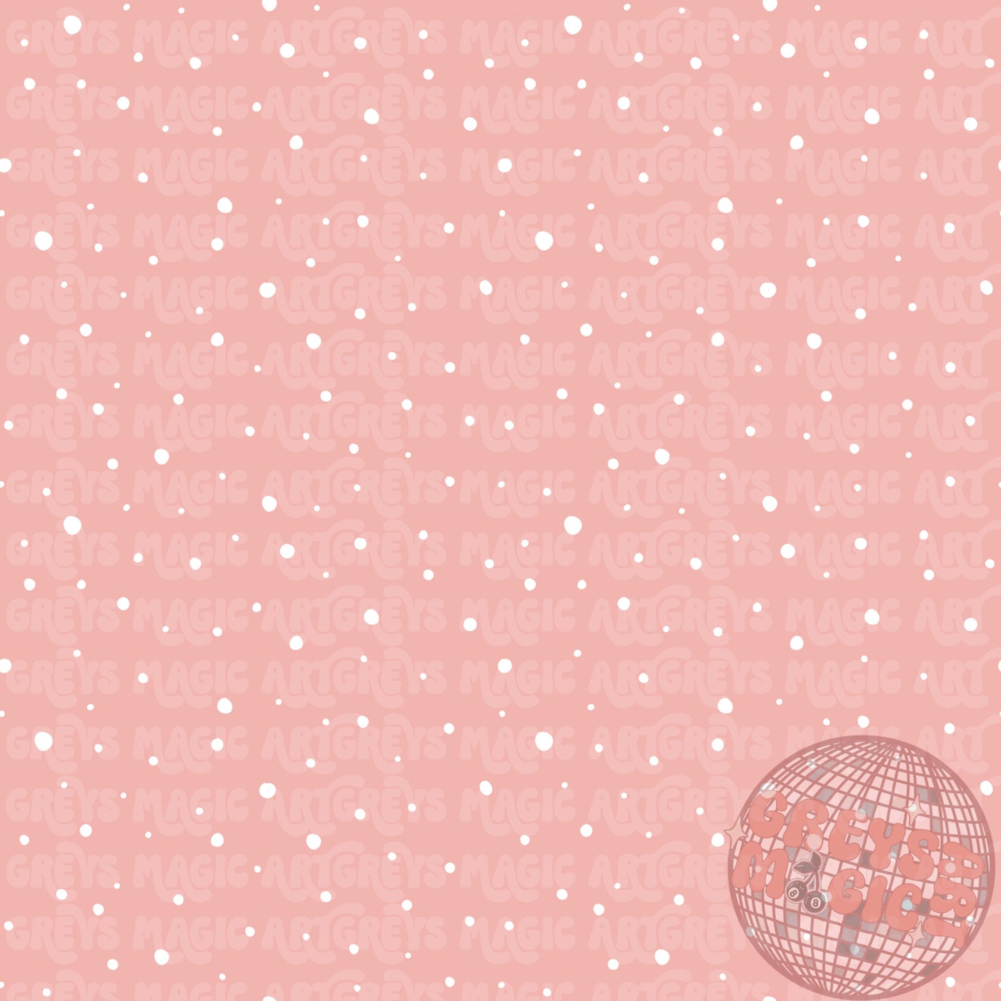 Spring Pink White Dots Seamless File