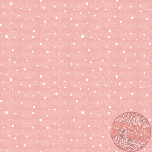 Spring Pink White Dots Seamless File
