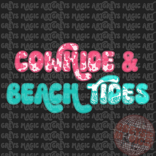Cowhide & Beach Tides PNG