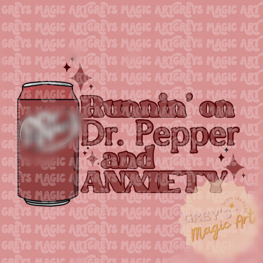 Runnin’ on Dr.P & Anxiety PNG