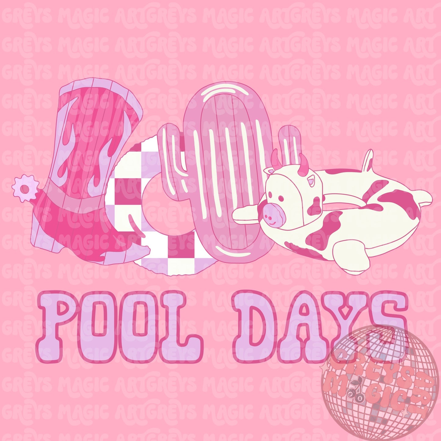 Girl Pool Days PNG