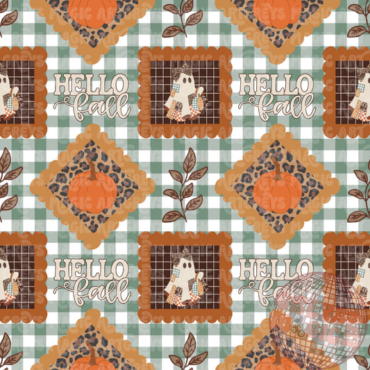 Hello Fall Patches Seamless File