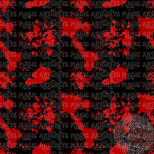 Blood Splatter On Black Seamless File