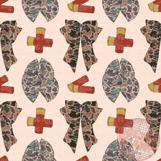 Camo Bows & Shot Shells Seamless File