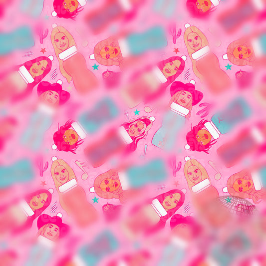 Pink Female Country Artist Juices Seamless File