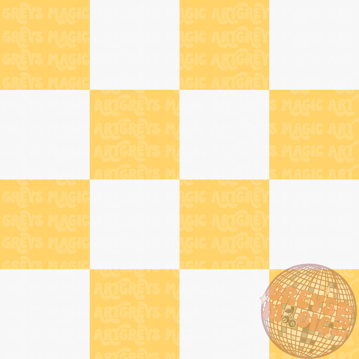Yellow And White Checkered Praise Holy Bible Coord Seamless File