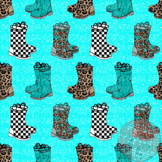 Girl’s Rain Boots Seamless File
