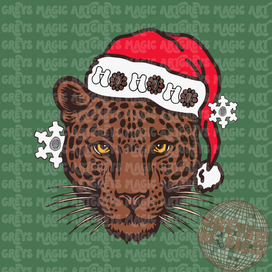 Christmas Cheetah PNG