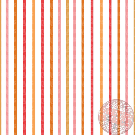 Red Pink Yellow Orange Stripes Seamless File