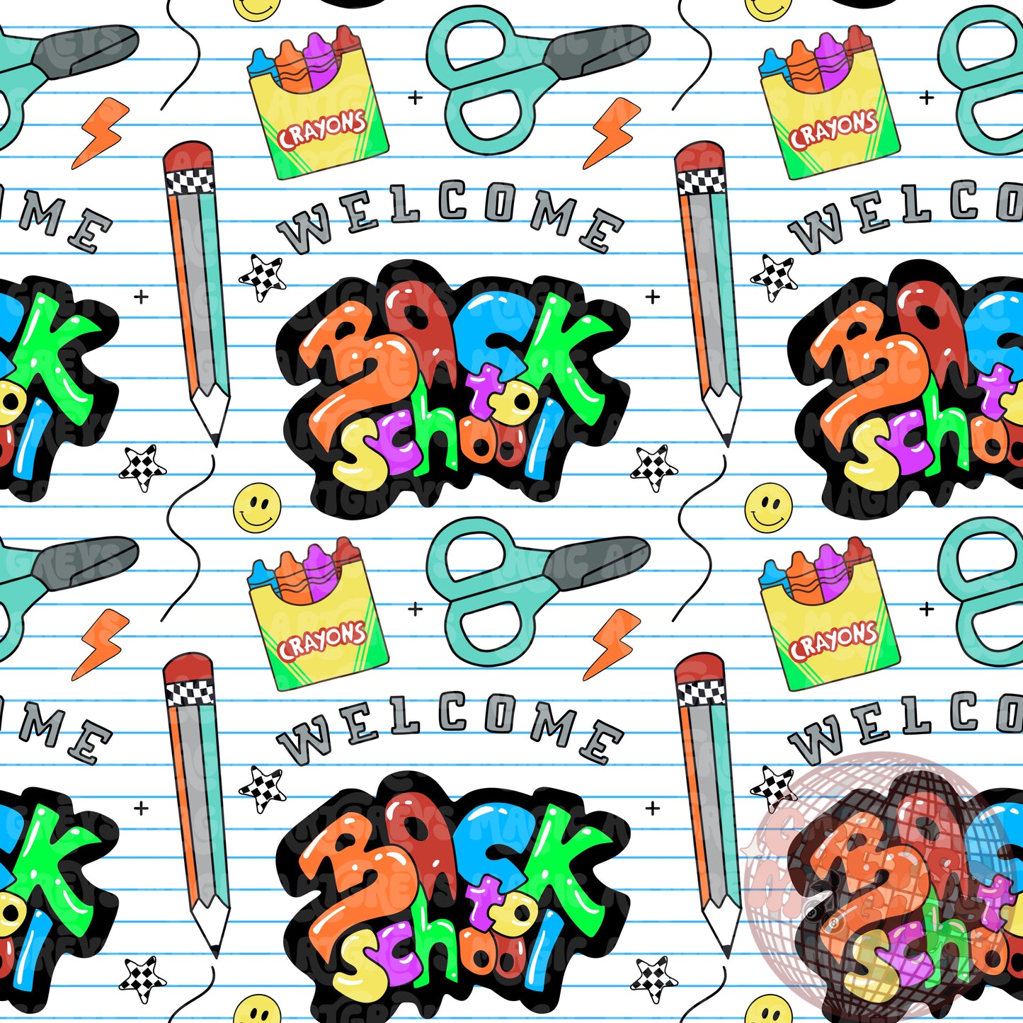 Welcome Back To School Seamless File