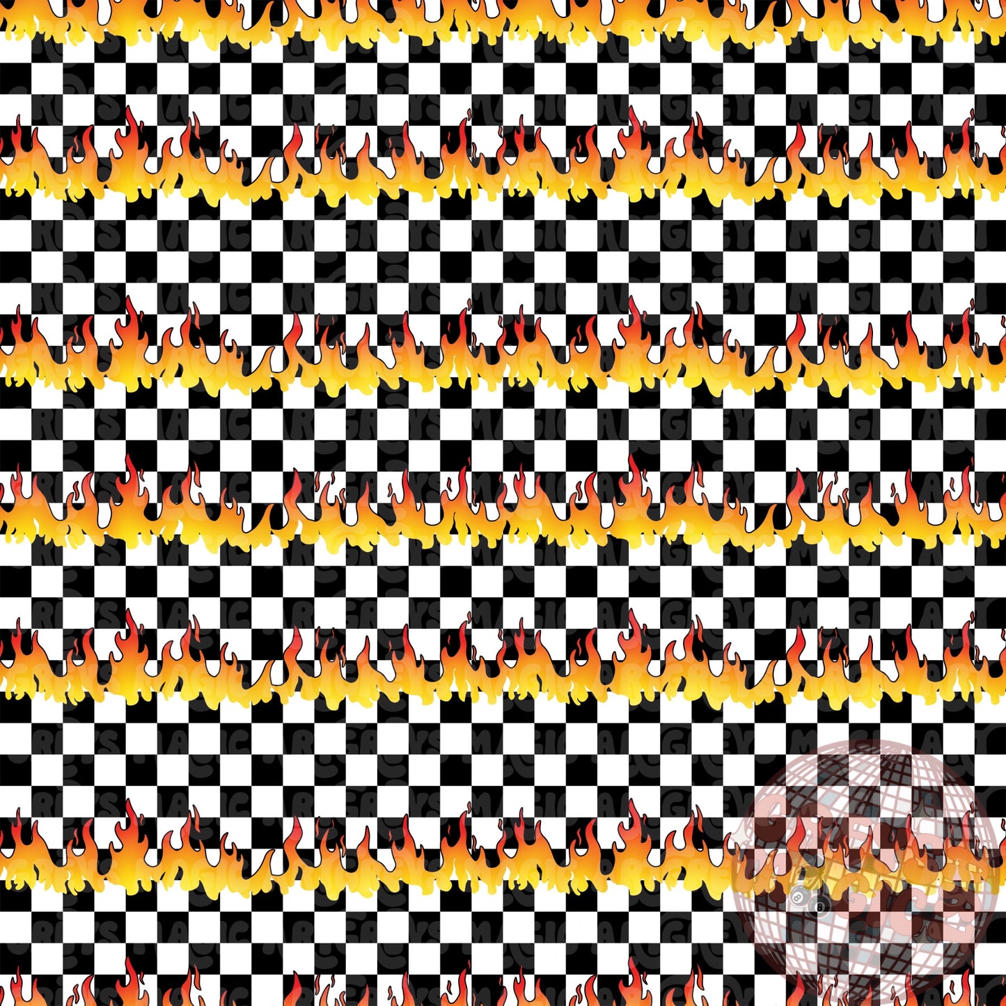 Fire Checkered Seamless File