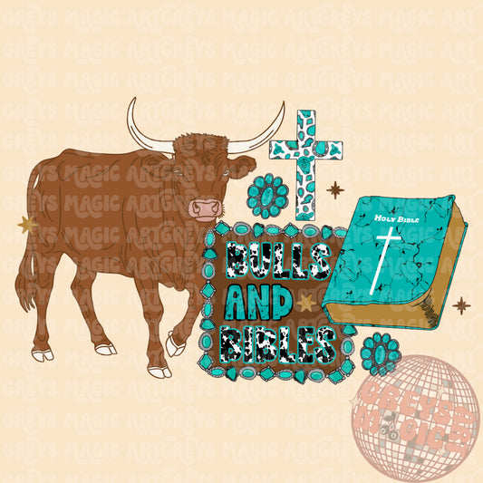 Girl Bulls And Bibles PNG