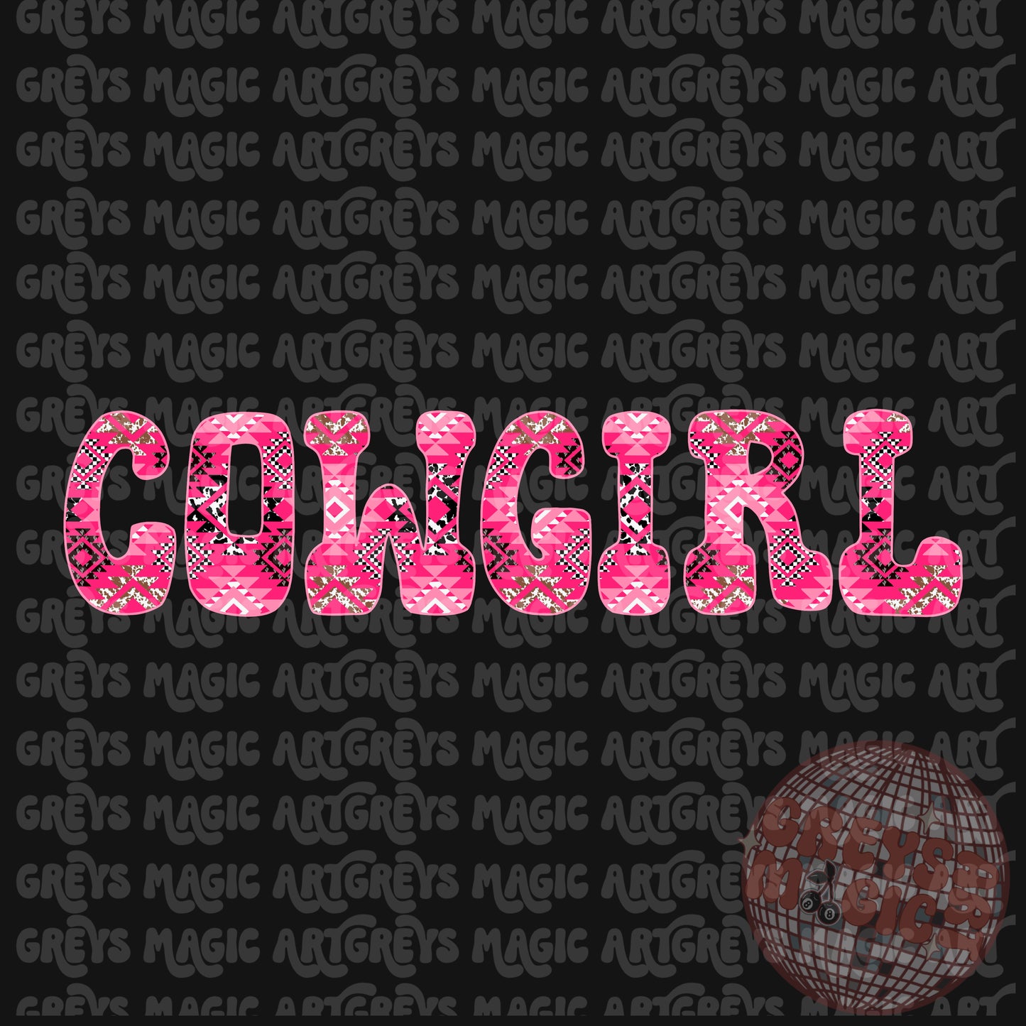 Cowgirl Aztec PNG