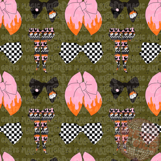 Edgy Retro Bows Seamless File