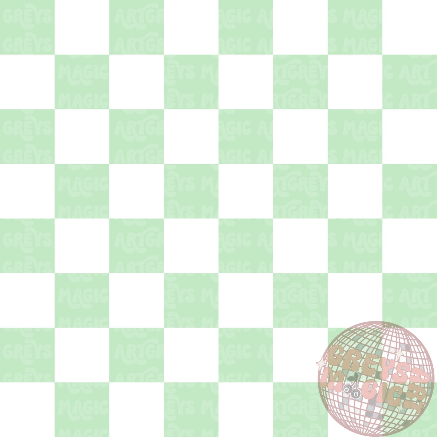 Green And White Checkered Coord Seamless File