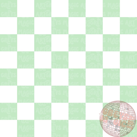Green And White Checkered Coord Seamless File